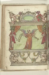 Teater med personificering af FAAM (Fama), 1578