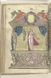 Scene med personificering af generøsitet (Magnanimitas), 1578