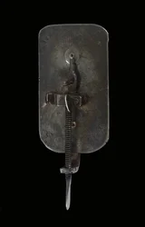 Mikroskop, ca. 1690 (sølv og glas) (se også 1121456-9)