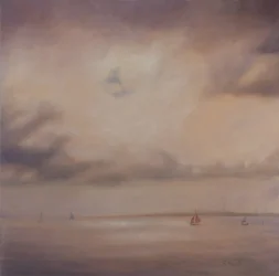Familie af både, 2014 (olie på lærred)