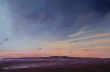 Lavvande, Instow Devon, 2022 (olie på lærred)