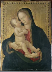 Madonna og barn, ca. 1480-85 (tempera på poppeltræ)