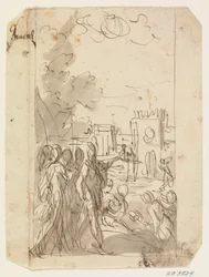 Bernardo Barbarigo fører tilsyn med befæstningen af en erobret by