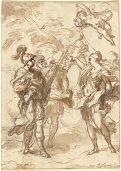 Venus som jægerinde, der viser sig for Aeneas og Achates