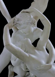 Psyche genoplivet af Amors kyss marmordetalje fra 123192