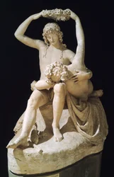 Venus kroning Kærlighed af Antonio Canova (1757-1822), gipsmodel