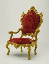 Lænestol, 1730-40 (valnød)