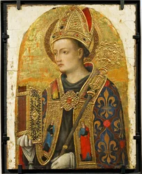 Saint Louis de Toulouse, biskop af Toulouse, grandnevø af kong Louis IX, den hellige ...