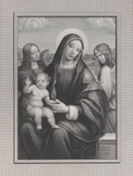 Madonna og barn med engle, 1822-88.