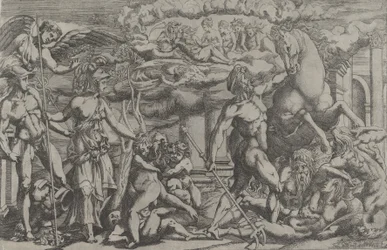 Konkurrencen mellem Neptun og Athena, 1540-45.