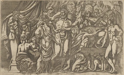 Herkules klædt som kvinde, 1540-45.