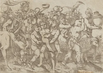 Silenus Carried, 1543.
