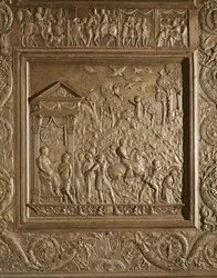 St. Pauls martyrium, detalje fra basilikaens centrale dør, dekoreret 1439-45 (bronze) (se også 247330-247337)