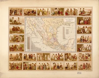 Malerisk og historisk atlas over De Forenede Mexicanske Stater. LOC 2008621671-5