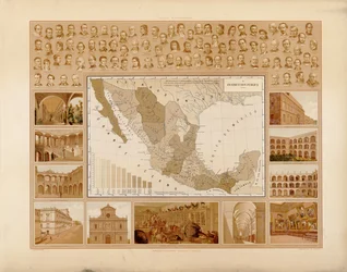 Malerisk og historisk atlas over De Forenede Mexicanske Stater. LOC 2008621671-8