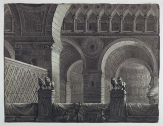 Scenedesign, interiør i orientalsk bygning