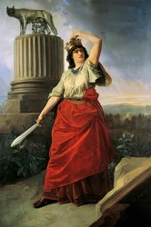 Allegori om Italiens forening, af Antonio Muzzi (1815-1894)