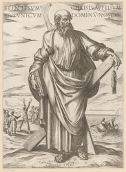 Af St. Andrew Og i Jesus Kristus, hans eneste søn, vor Herre (titel på objekt) Kristus, Maria og apostlen (serietitel)