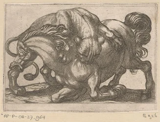 En løvinde angriber en hest Kampdyr (serietitel)