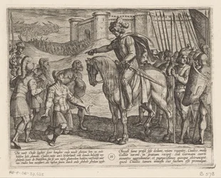 Mænd fra fæstningen overgiver sig til Julius Civilis De bataviske krige mod romerne (serietitel) Batavorum cum Romanis Bellum (serietitel)