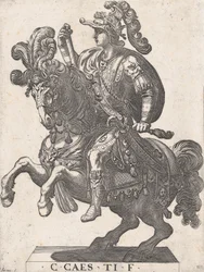 Plade 4: Kejser Gaius til hest, fra 