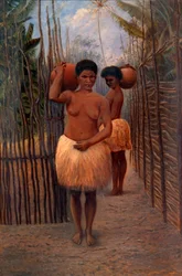 Papuanske kvinder, rub. 1890-1899.