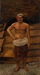 Samoansk mand, ca. 1885-1899.