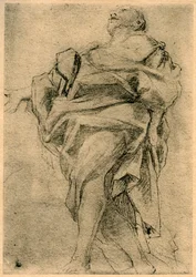 Undersøgelse af figuren af en apostel, 1913.