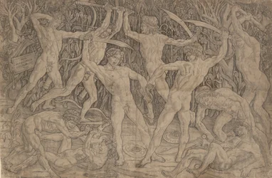 Slaget om de nøgne mænd, ca. 1470-90., ca. 1470-90.