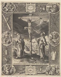 Kristus på korset, før 1586.