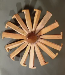 Arabisk spindehjul (træ)
