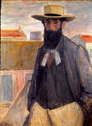 Portræt af Aristide Maillol (1861-1944). Maleri af Jozsef Rippl Ronai (1861-1927)
