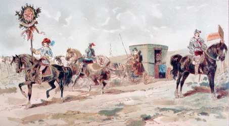 En hestetrukne vogn fra det 17. århundrede, 1886