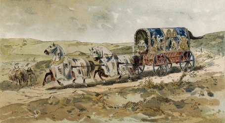 Vogn af en dame, 13. århundrede