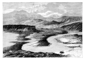 Dui-dalen, Sakhalin, Rusland, 1895.