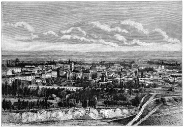 Udsigt over Blida, Algeriet, c1890