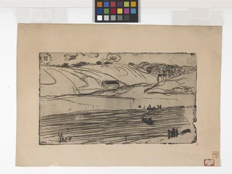 La Pèche (Fiskeri) (ætsning og roulette)