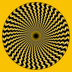 Spiral på gul