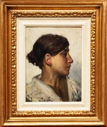 Commoner Woman (olie på panel)