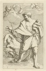 Jupiter og Semele Scene med syndestatuer åbnet til tjeneste for malere, statueholdere osv. (serietitel)