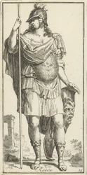 Minerva som personificering af fornuften Reede (titel på objekt) Enogfyrre stykker, flere Sinne-statuer (serietitel)