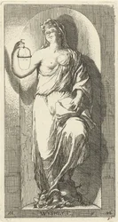 Personificering af visdom Wysheyt (titel på objekt) Enogfyrre stykker, flere Sinne-statuer (serietitel)