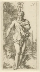 Priapus Scene med syndestatuer åbnet til tjeneste for malere, statueholdere osv. (serietitel)