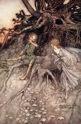 Jeg er nattens glade vandrer, illustration fra 