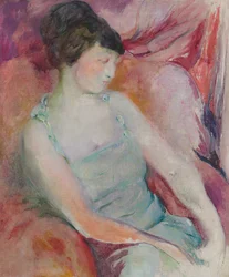 Portræt af Helen Fleck Seyffert, ca. 1921 (olie på lærred)