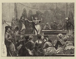 Paris under kommunen, Kvindeklub ved Boule Noire, Boulevard Rochechouart