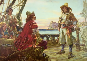 Rekruttering til et piratskib i det 17. århundrede