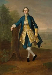 Portræt af en mand i blåt, 1785.