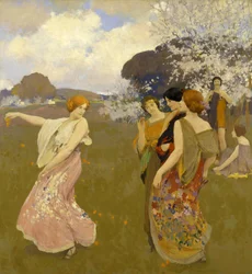 Forårsdans, ca. 1917