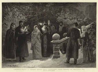 Amatuer Waits, en Country House Party, der serenade deres venner juleaften